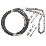 Edson Chain/Wire Rope Kit - 2' Chain - 13' x 3/16" Wire w/Hardware - 774-2S2B13