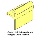 Lewmar Ocean Hatch Lower Frame Flanged Sz50
