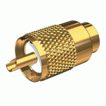 Shakespeare PL-259-58-G Gold Solder-Type Connector with UG175 ad