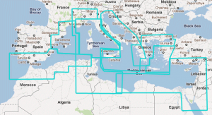 Mapmedia Raster Megawide - Mediterranean Sea