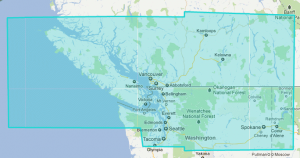 Mapmedia Raster Wide - Canada - Vancouver Island