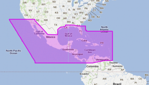 MapMedia Jeppesen Vector Wide - Central America & Caribbean