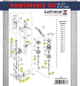 Lofrans Windlass Maintenance Kit for Project 500