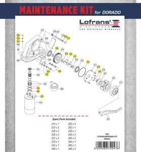 Lofrans Windlass Maintenance Kit for Dorado