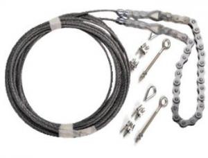 Edson Chain/Wire Rope Kit -  1.5' Chain - 7' x 3/16" Wire w/Hardware - 774-2S15B7