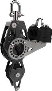 Lewmar 80mm Racing Block With Fiddle, Becket & Cleat