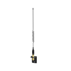 Shakespeare VHF 15in 5216 SS Black Whip Antenna - Bracket Includ